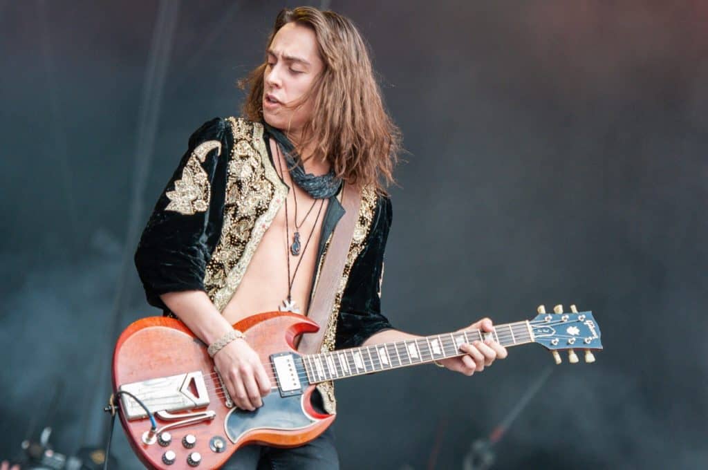 Jake Kiszka, the guitarist for Greta Van Fleet.