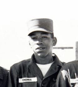 Jimi Hendrix in the army picture, before he got famous.