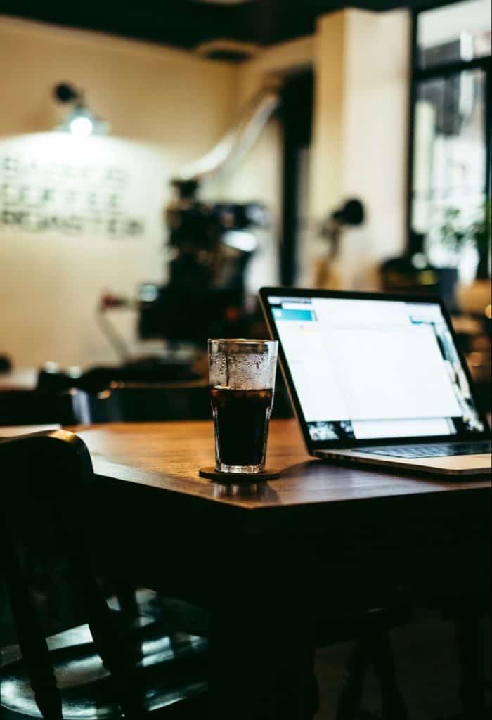 Coke and laptop, a perfect combination for enjoyment in life.